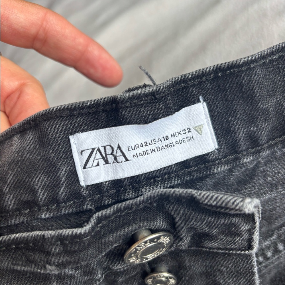 Zara Charcoal Jean Shorts